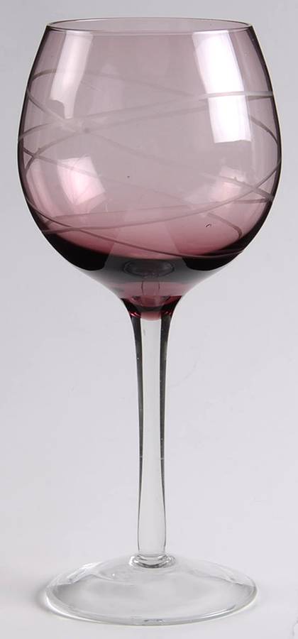 Medallion Colors Purple Water Goblet by Fifth Avenue-1