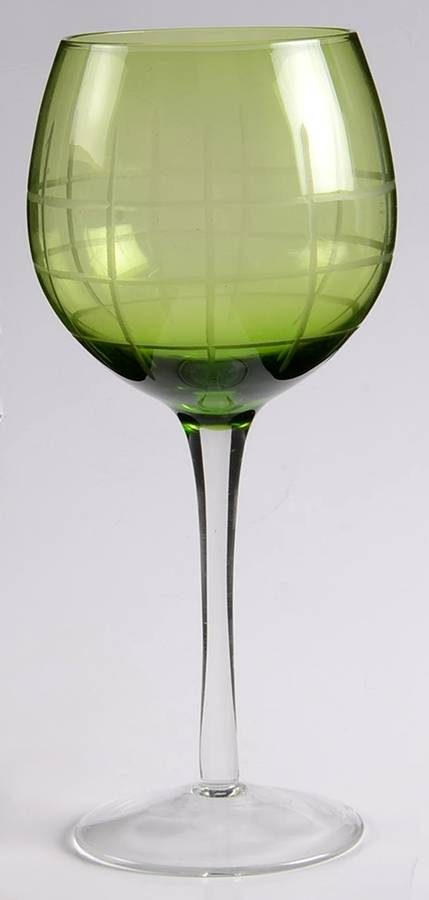 Medallion Colors Green Water Goblet by Fifth Avenue-1