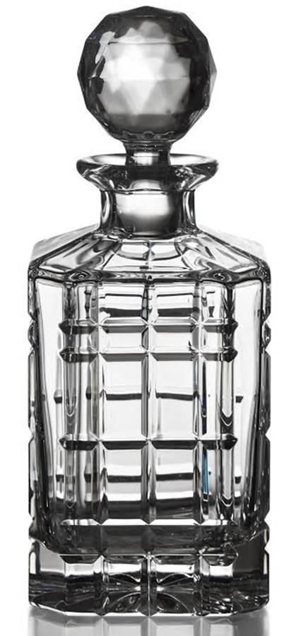 Plaid Decanter & Stopper by Fitz & Floyd-1