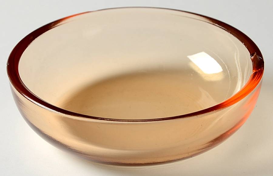 2306 Amber 3" Round Ashtray by Fostoria-1