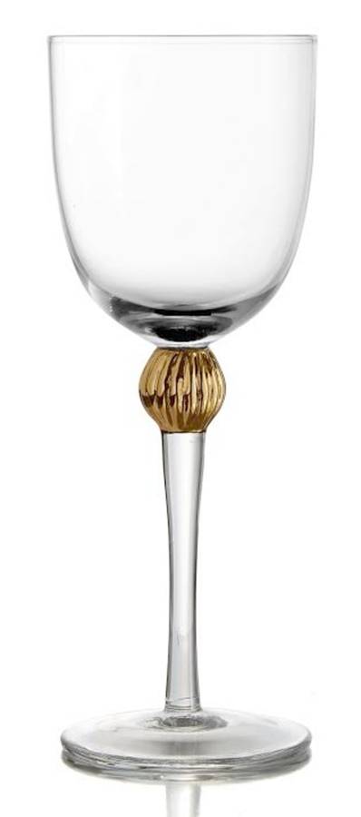 Gold Medley Water Goblet by Fitz & Floyd-1