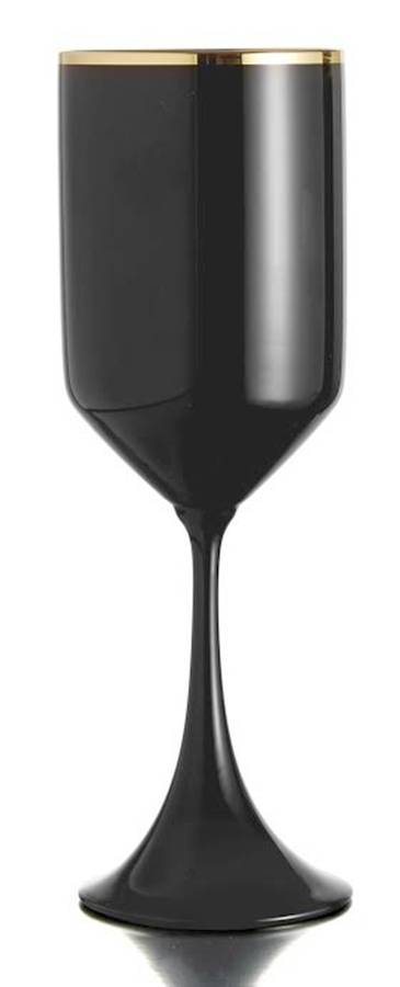 Onyx Gold Water Goblet by Fitz & Floyd-1