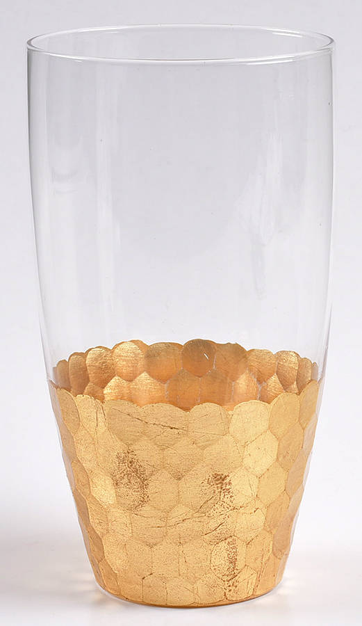Daphne Gold Highball Glass by Fitz and Floyd-1