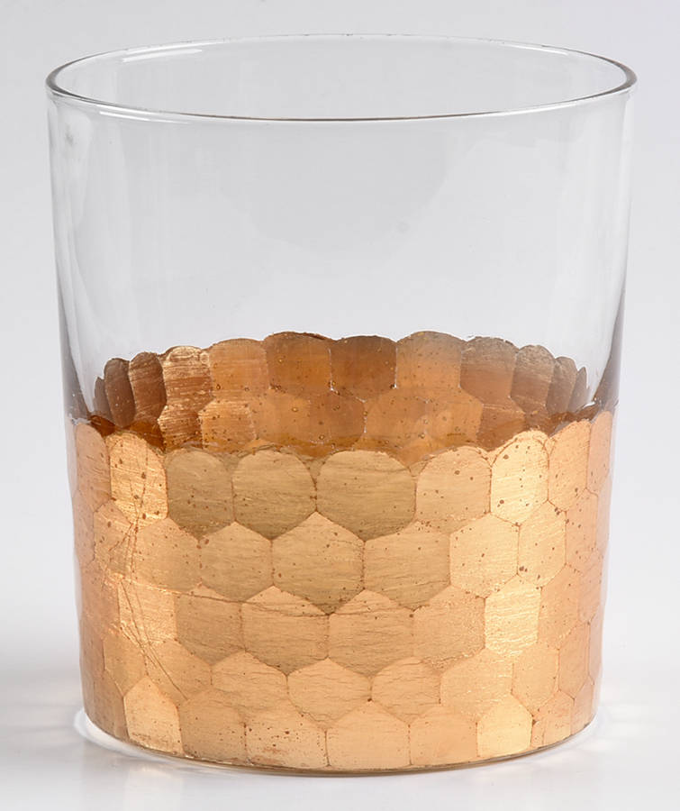 Daphne Gold Double Old Fashioned by Fitz and Floyd-1