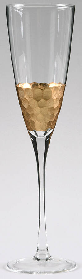 Daphne Gold Fluted Champagne by Fitz and Floyd-1
