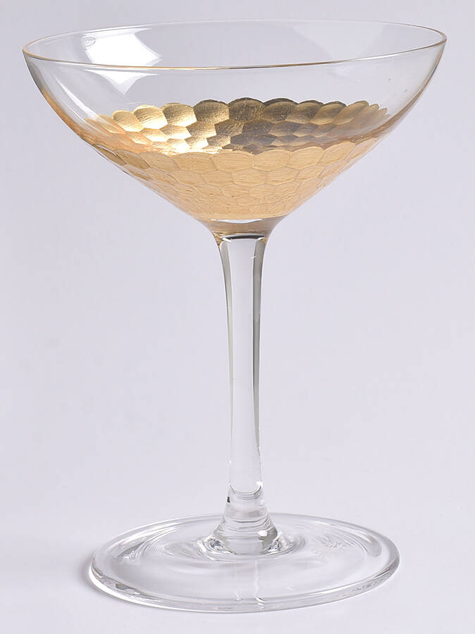 Daphne Gold Champagne/Tall Sherbet by Fitz and Floyd-1
