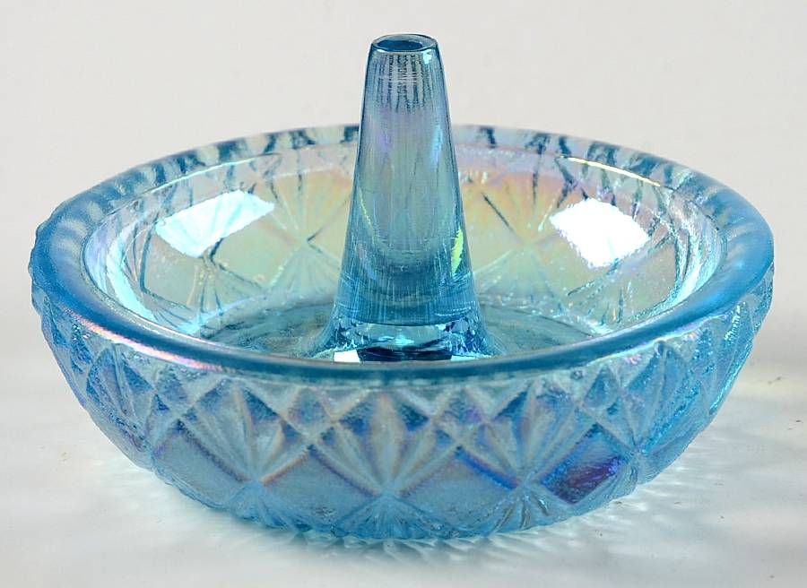 Ice Blue Pearl Ring Holder by Fenton-1
