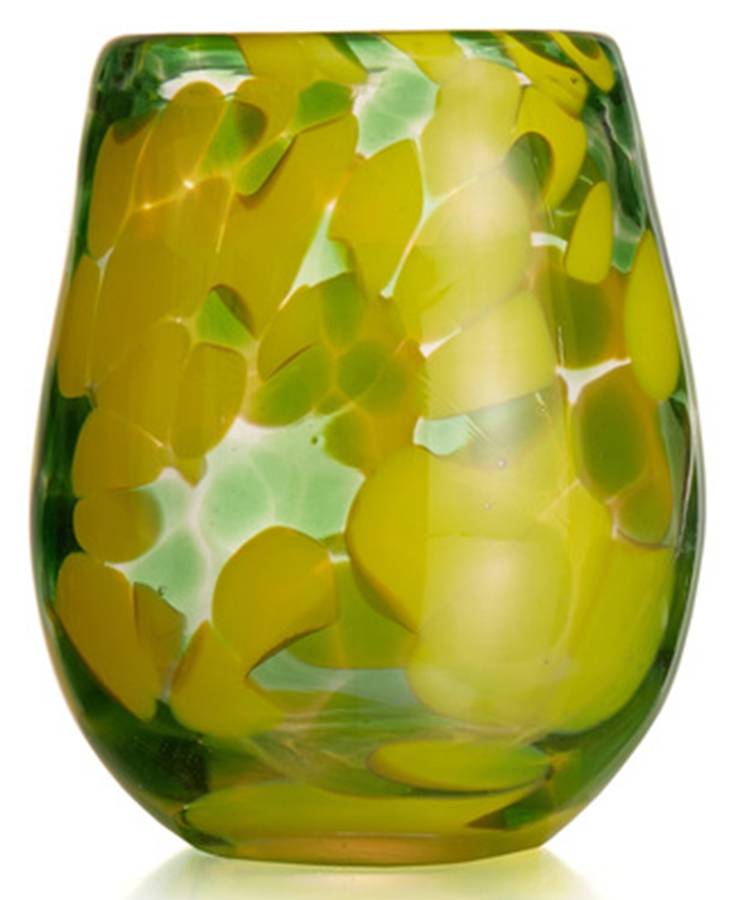 Splash Green Stemless Wine by Fitz & Floyd-1
