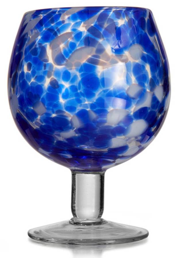 Splash Blue Water Goblet by Fitz & Floyd-1