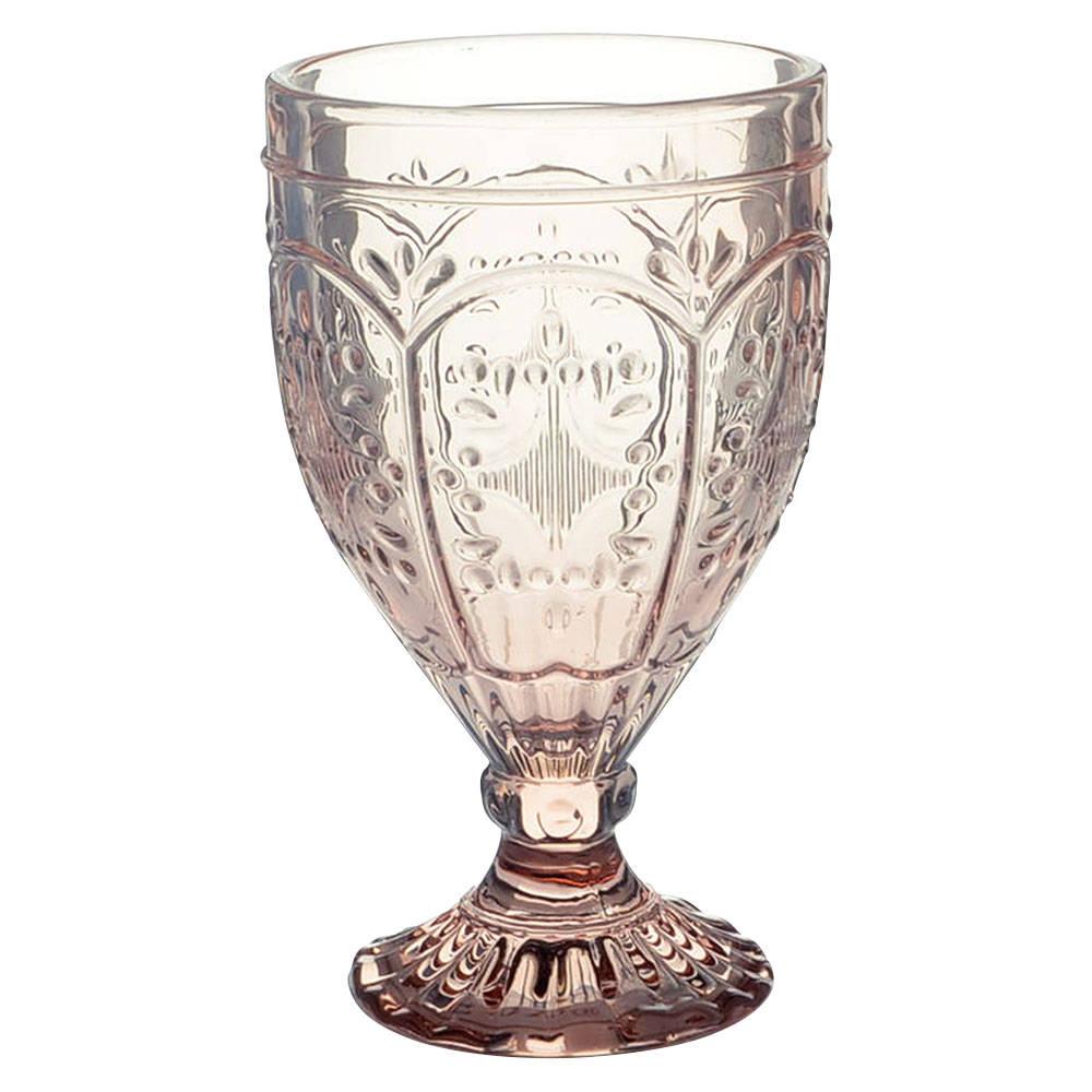 Trestle Pink Water Goblet by Fitz & Floyd-1