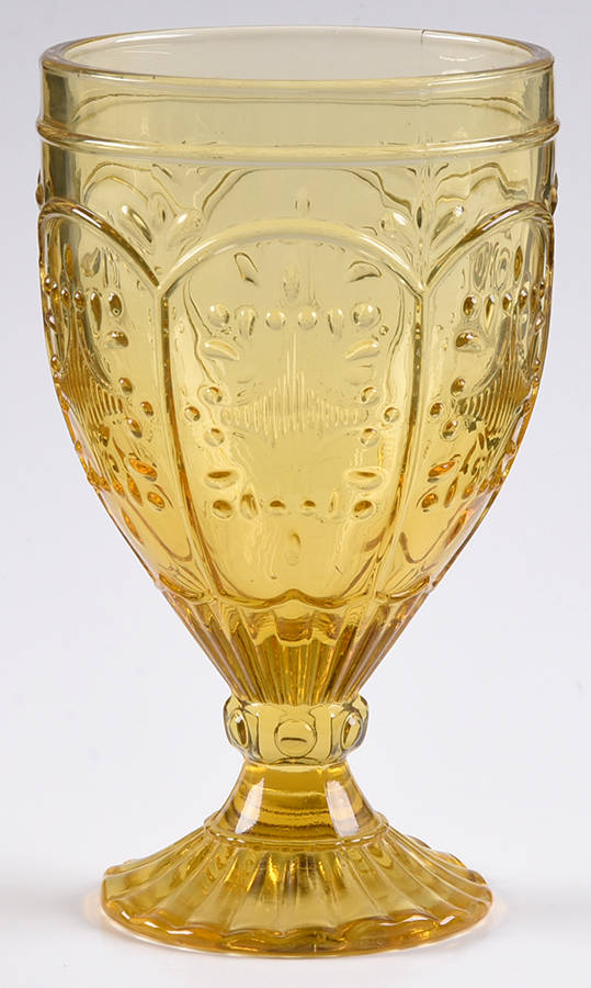 Trestle Amber Water Goblet by Fitz & Floyd-1