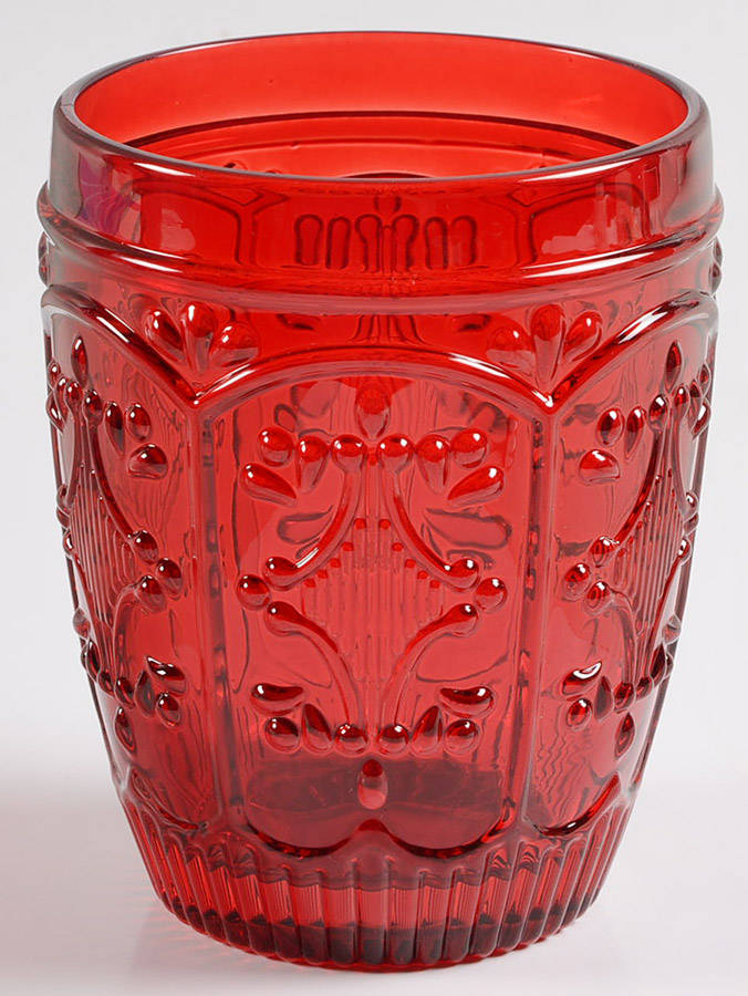 Trestle Red Double Old Fashioned by Fitz and Floyd-1