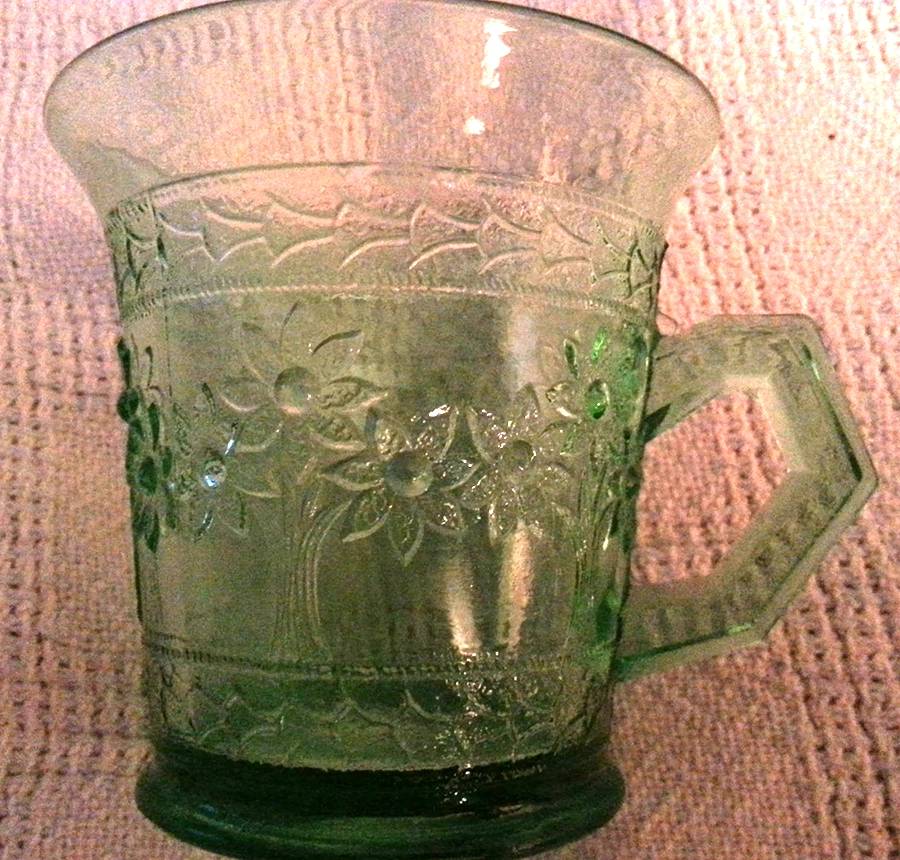 Orange Tree Green Mug by Fenton-1