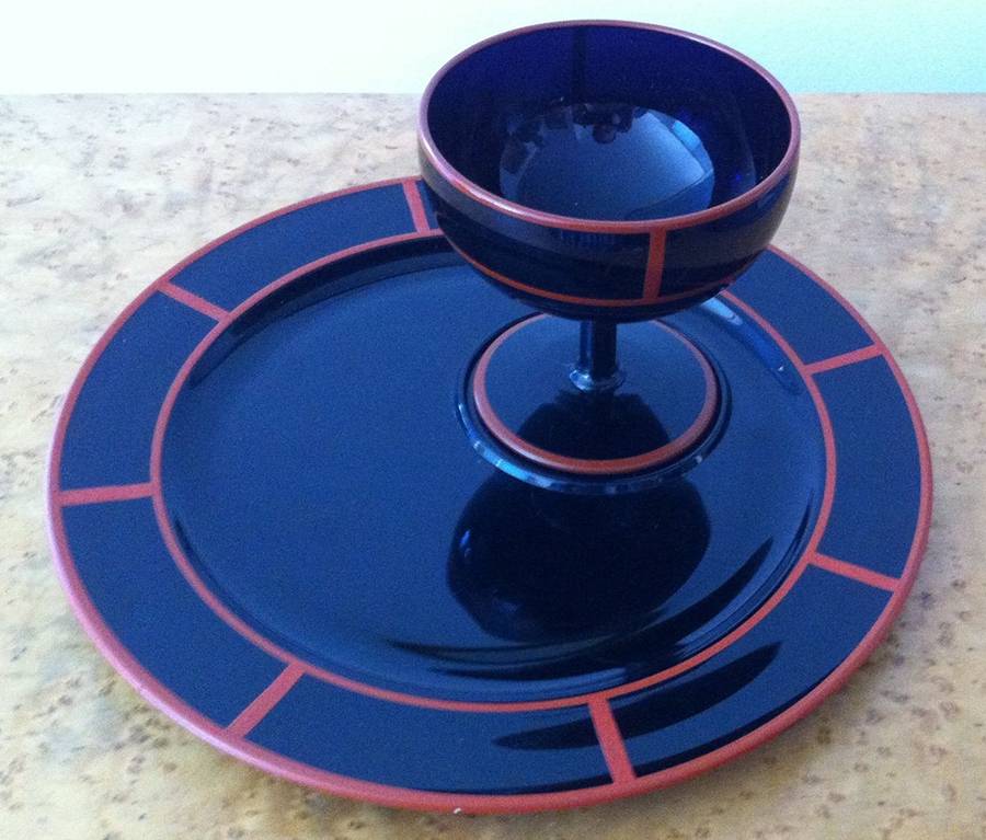 2321-1 Mah Jongg Sherbet & Plate Set by Fostoria-1