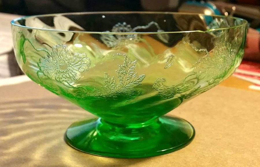 Rogene Green Finger Bowl by Fostoria-1