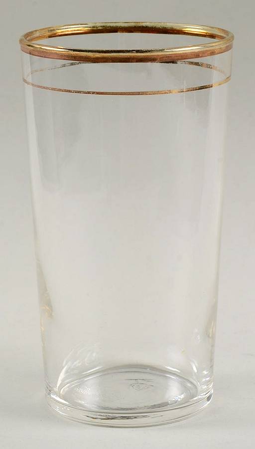Gold Band Flat Tumbler by Federal Glass -1