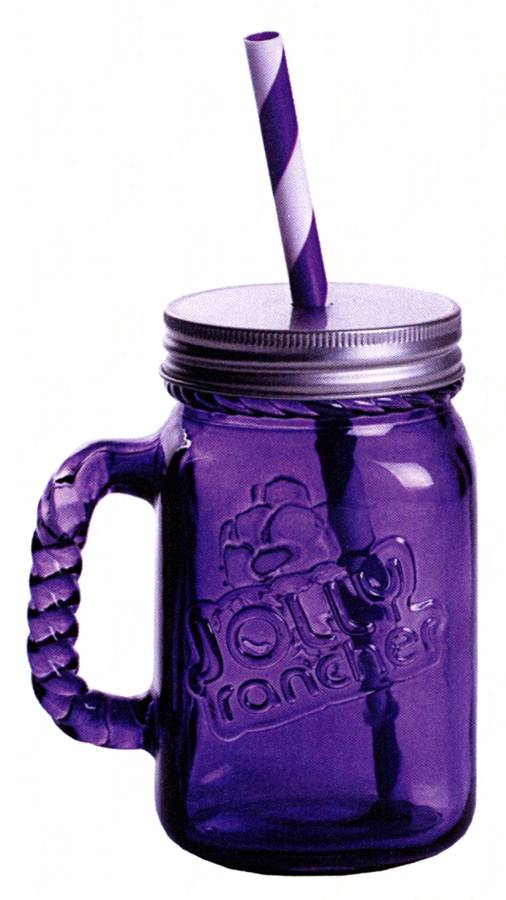 Jolly Jars Mug & Lid with Straw by Fitz & Floyd-1