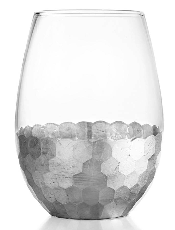 Daphne Silver Stemless Wine by Fitz & Floyd-1