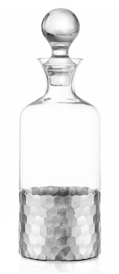 Daphne Silver Decanter & Stopper by Fitz & Floyd-1