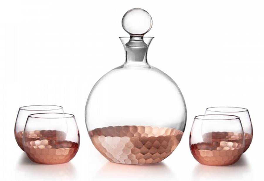 Daphne Copper Decanter & Stopper by Fitz & Floyd-1