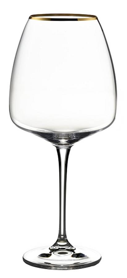 Elise (Gold Trim) Water Goblet by Fitz & Floyd-1
