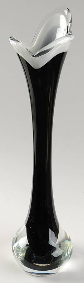 Art Glass 18" Flower Vase by Flygsfors-1
