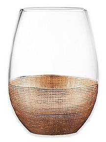Linen Copper Stemless Wine by Fitz & Floyd-1