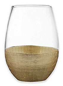 Linen Gold Stemless Wine by Fitz & Floyd-1