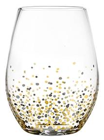 Confetti Stemless Wine by Fitz & Floyd-1