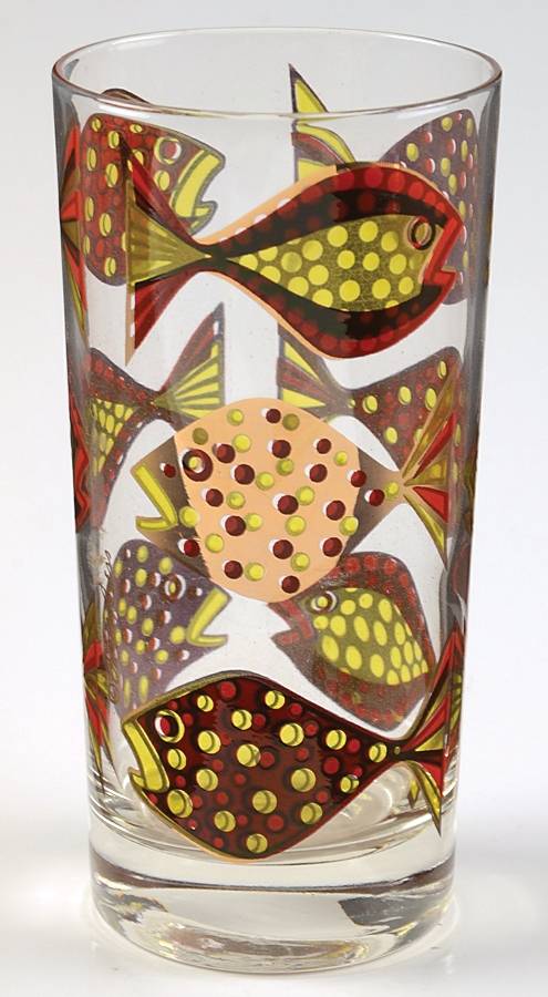 Fish 12 Oz Flat Tumbler by Fred Press-1