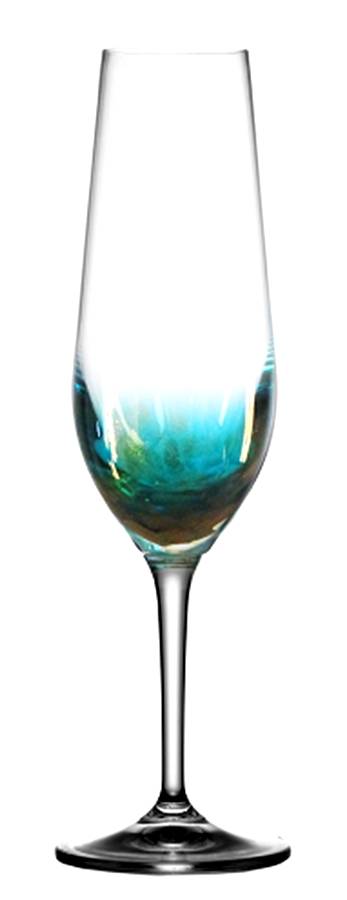 Ocean Blue Fluted Champagne by Fitz & Floyd-1