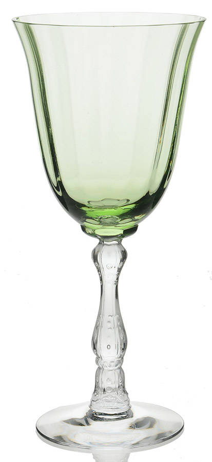 Wilma Green Water Goblet by Fostoria-1