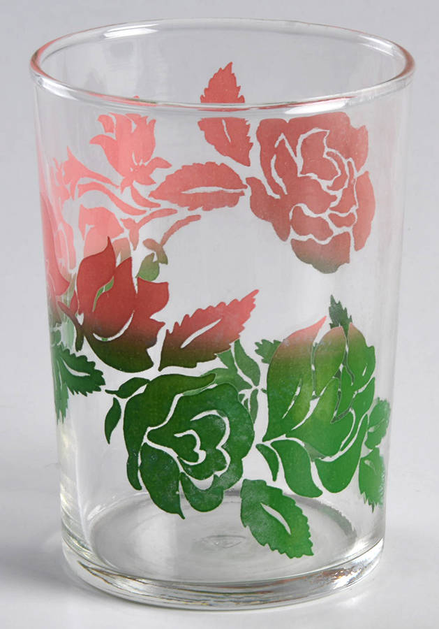 Rose 8 Oz Flat Tumbler by Federal Glass -1