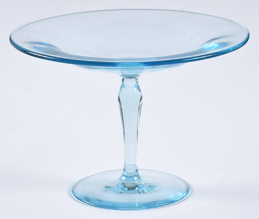 2400 Blue Round Compote (Height X Width) by Fostoria-1