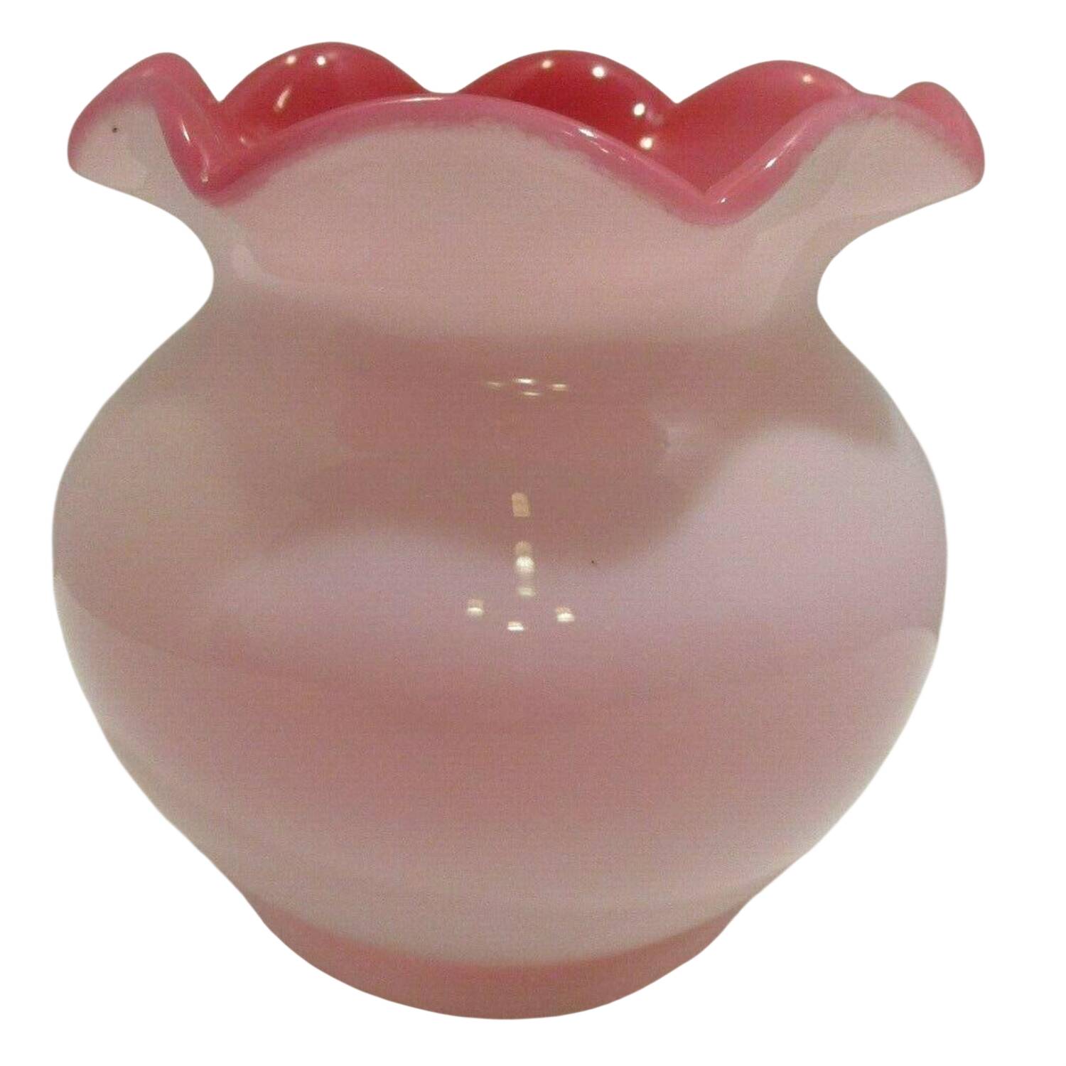 Peach Blow 6" Flower Vase by Fenton-1