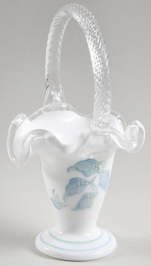 Morning Mist 7" Basket by Fenton-1