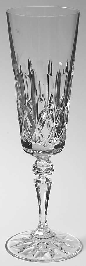 Aran (Newer, Sq Bowl, Cut Base) Fluted Champagne by Galway-1