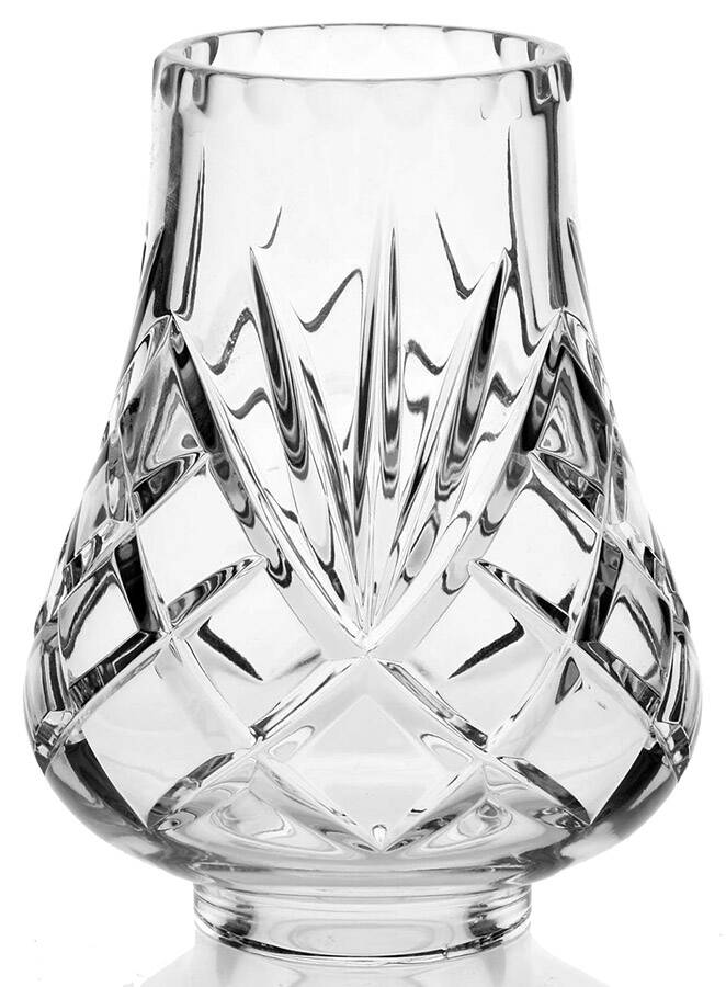 Ashford (Cut Base) Hurricane Lamp & Globe by Galway-1