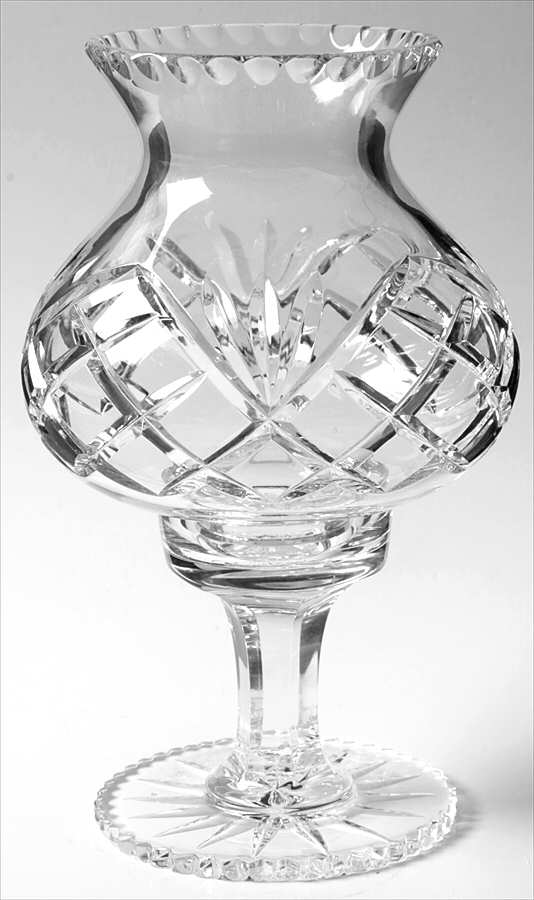 Ashford (Cut Base) Hurricane Lamp & Globe by Galway-1