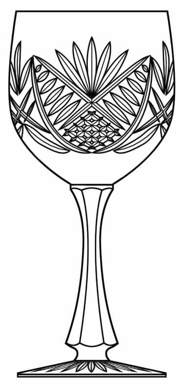 Camelot Water Goblet by Galway-1