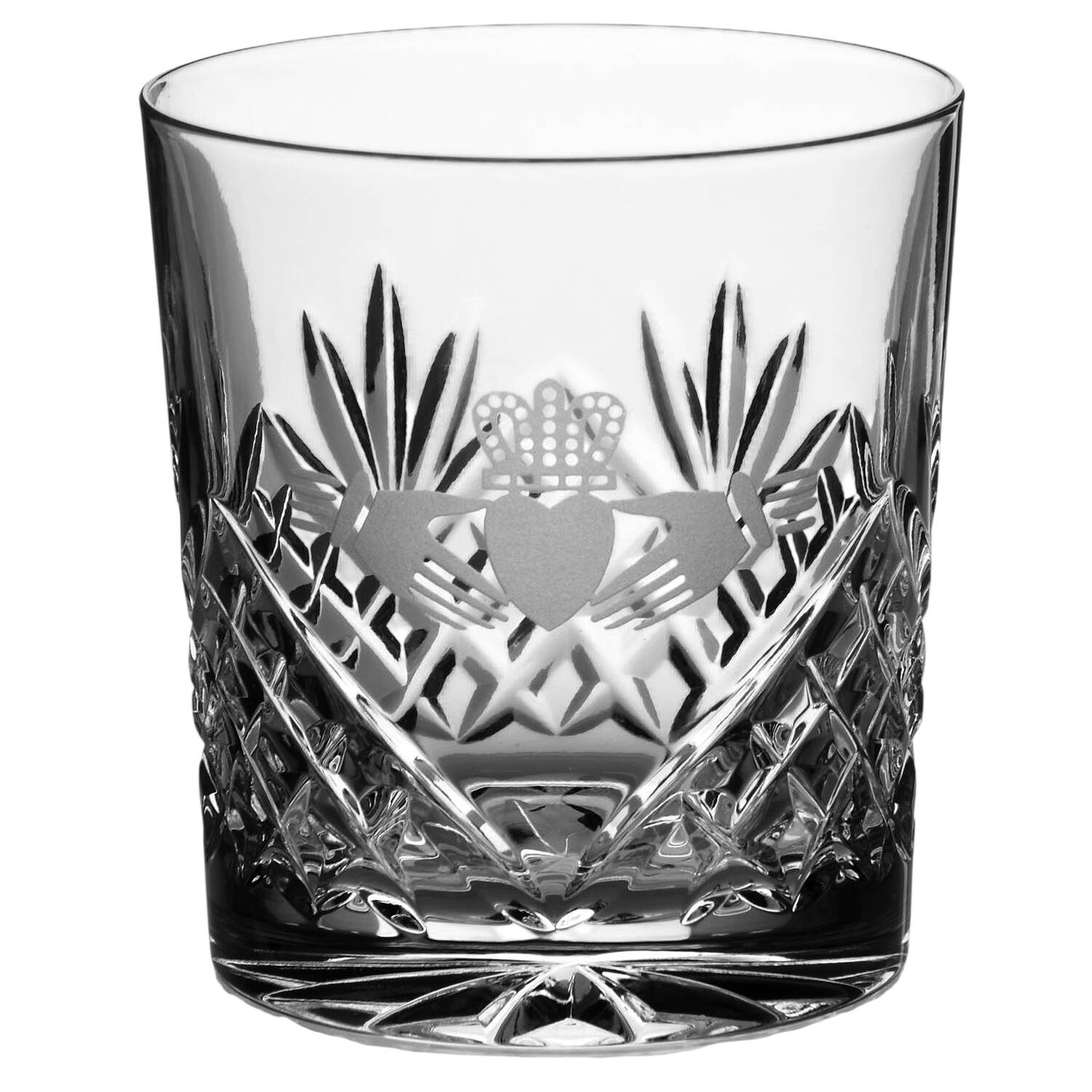 Claddagh (Newer, Round Bowl) Double Old Fashioned by Galway-1