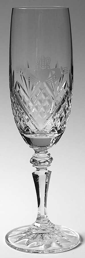 Claddagh (Newer, Round Bowl) Fluted Champagne by Galway-1
