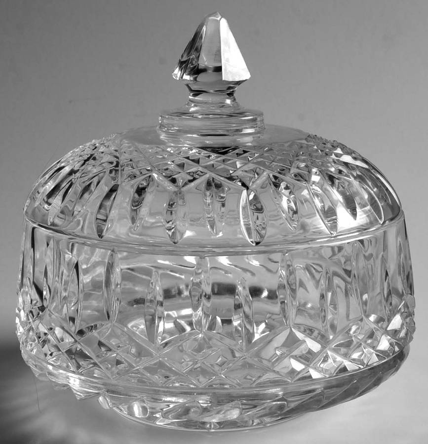 Clifden (Cut, Including Base) Candy Dish & Lid by Galway-1
