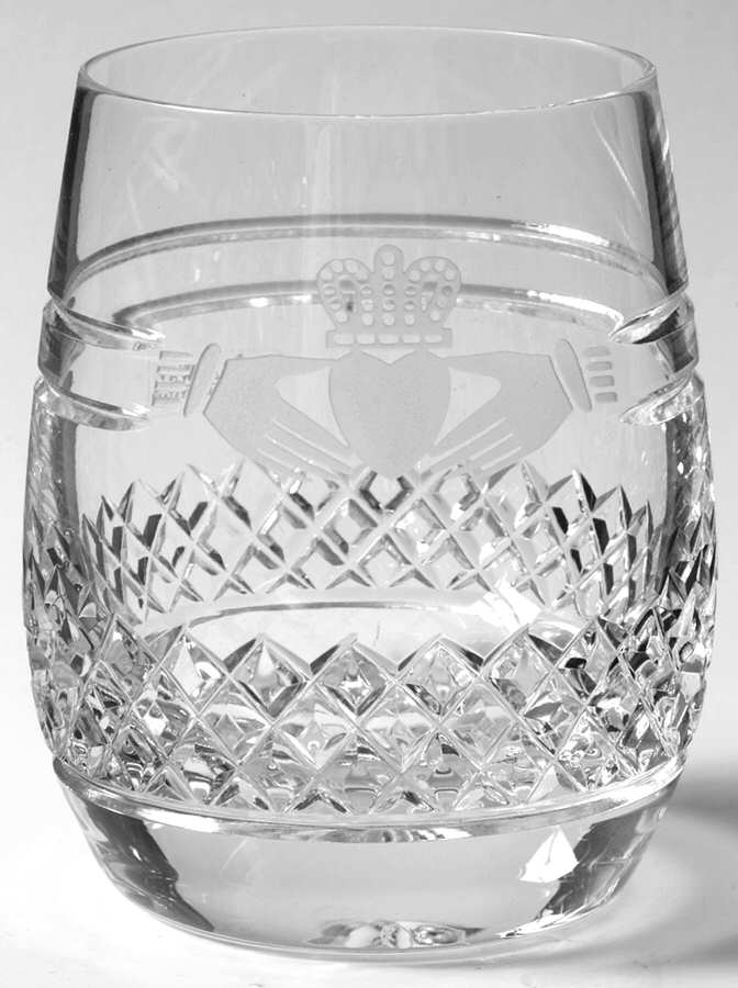 Claddagh Ring (Older, Etched Hands) Double Old Fashioned by Galway-1
