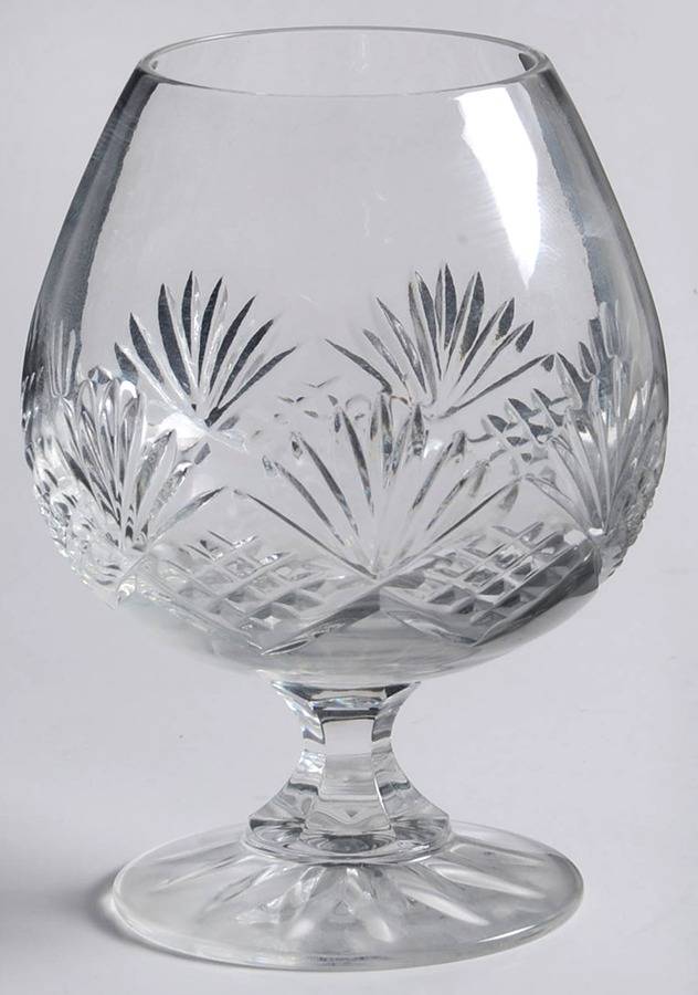 Erin (Fan Cut) Brandy Glass by Galway-1