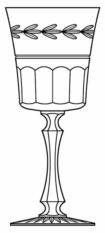 Leah (Older) Water Goblet by Galway-1