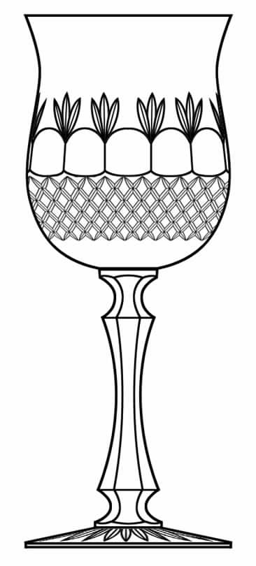Michaun Water Goblet by Galway-1