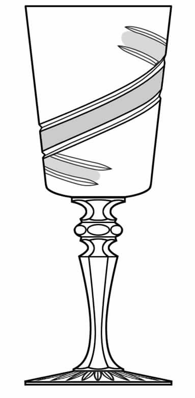 Spindrift Water Goblet by Galway-1