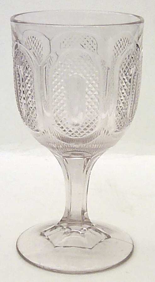 Buckle Water Goblet by Gillinder-1