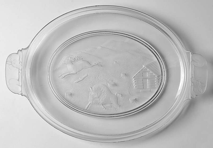 Westward Ho Bread Tray by Gillinder-1